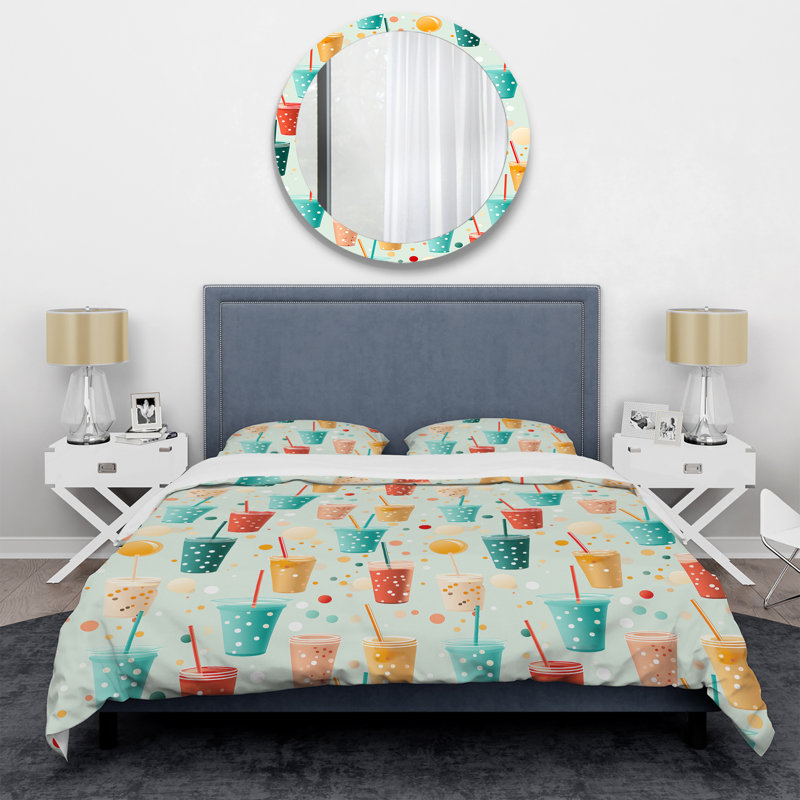 Ensemble de housse de couette Popart Soda Spots For Teenagers Room I, Housse de couette pour très grand lit et 2 très