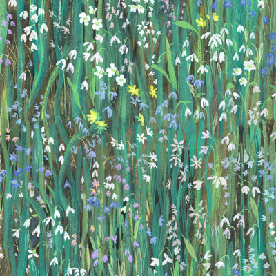 Galanthi 9.84' L x 70.87" W Paintable Wallpaper Roll