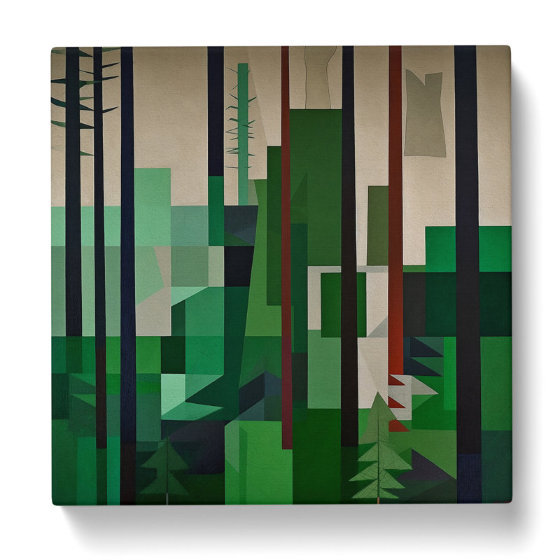 Forest Suprematism No.1 - Wrapped Canvas, 35cm H x 35cm W x 3cm D