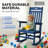 Outdoor Rocking Chairs set of 2, Patio All Weather HIPS Rocker for Lawn, Garen, Porch-848186001