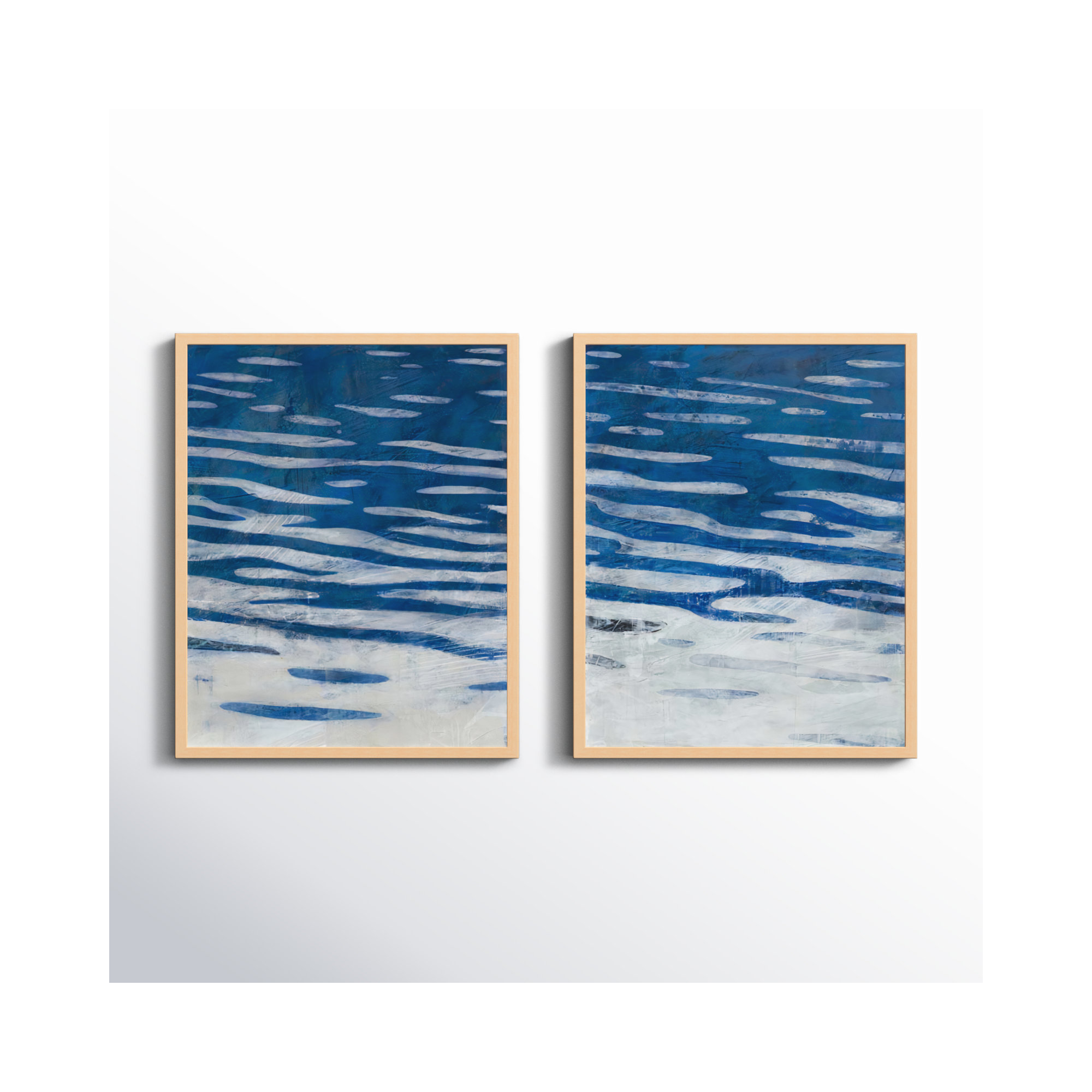 Oceanview By Ivo Stoyanov by Ivo Stoyanov, Brown Framed, 20" H x 32" W x 1.25" D