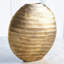 Vase ovale chassé - laiton antique-65149688