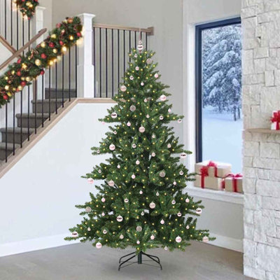Artificial Hinged Christmas Tree with 300 LEDs