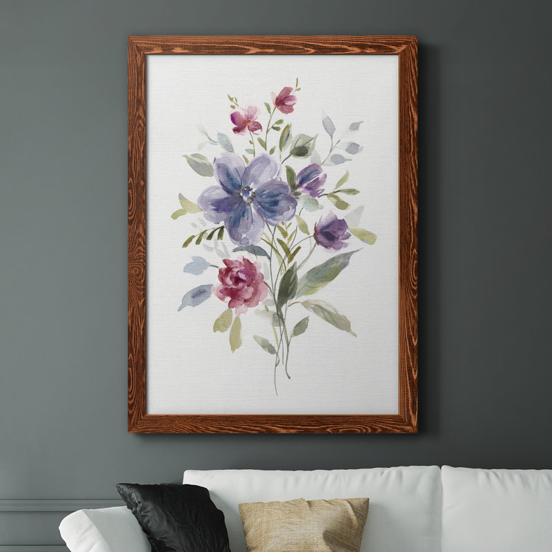 Color Variété II - Peinture sur toile encadrée, H 44 po x l 31 po x P 1 po, Cadre en érable