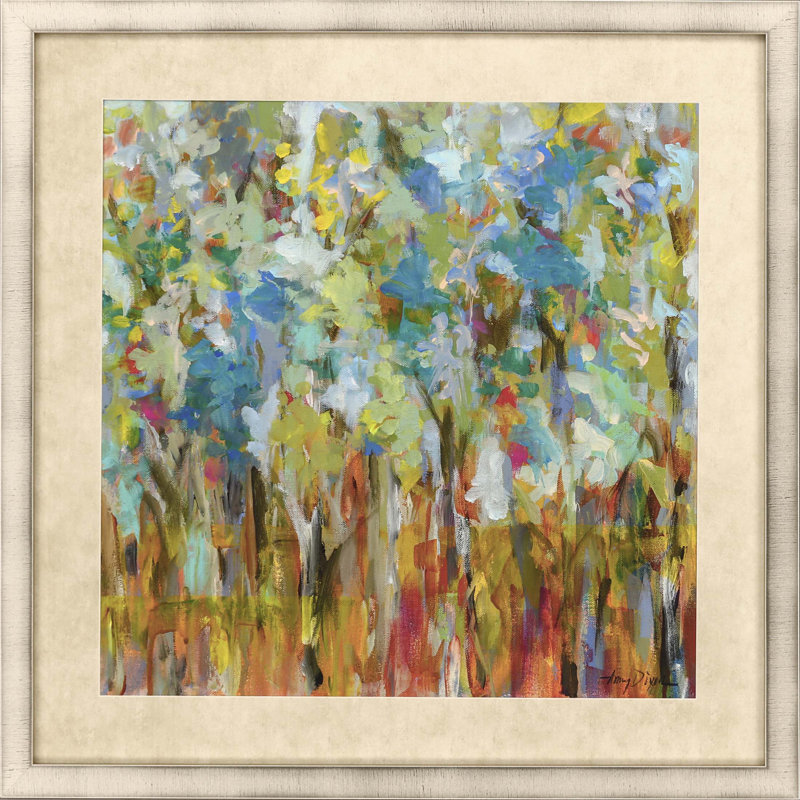 «Meditations in Nature» - Peinture encadrée sur papier