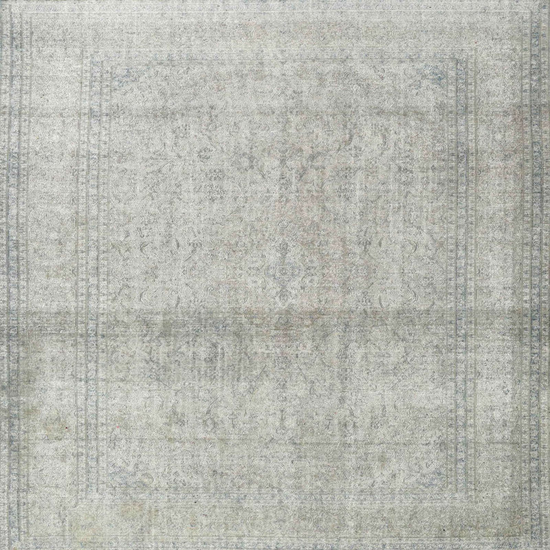 Tapis gris/beige traditionnel Mastroianni, Rond 3 pi