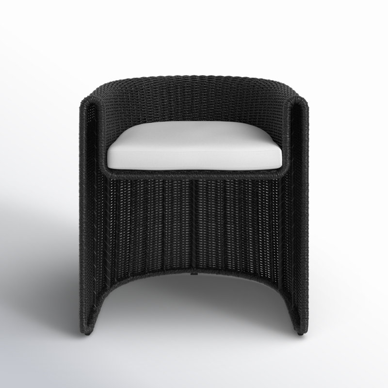 Grass Roots TUCSON OUTDOOR DINING ARMCHAIR-WHITE, Vintage Coal