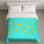 Bright Yellow and Aqua