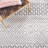 Randalia Hand Woven Pet Yarn/Cotton Southwestern Rug in Black/Ivory-740789429