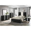 Mobilier de chambre à coucher contemporain en bois avec tête de lit à DEL avec tête de lit contemporaine 1pc