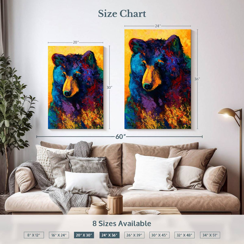 Brampt Bear Pause, 36" H x 24" W