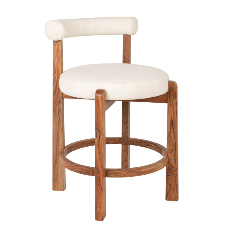 Chaise de bar en acacia Lucas