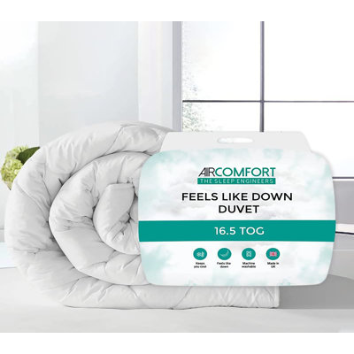 AirComfort 16.5 Tog Feels Like Down Hollowfibre Filled Winter Duvet