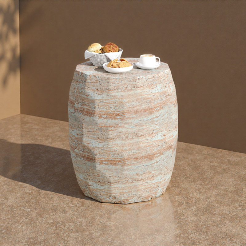 Outdoor/Indoor Lightweight Concrete Side Table