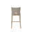 Upholstered Counter Stool with Metal Frame