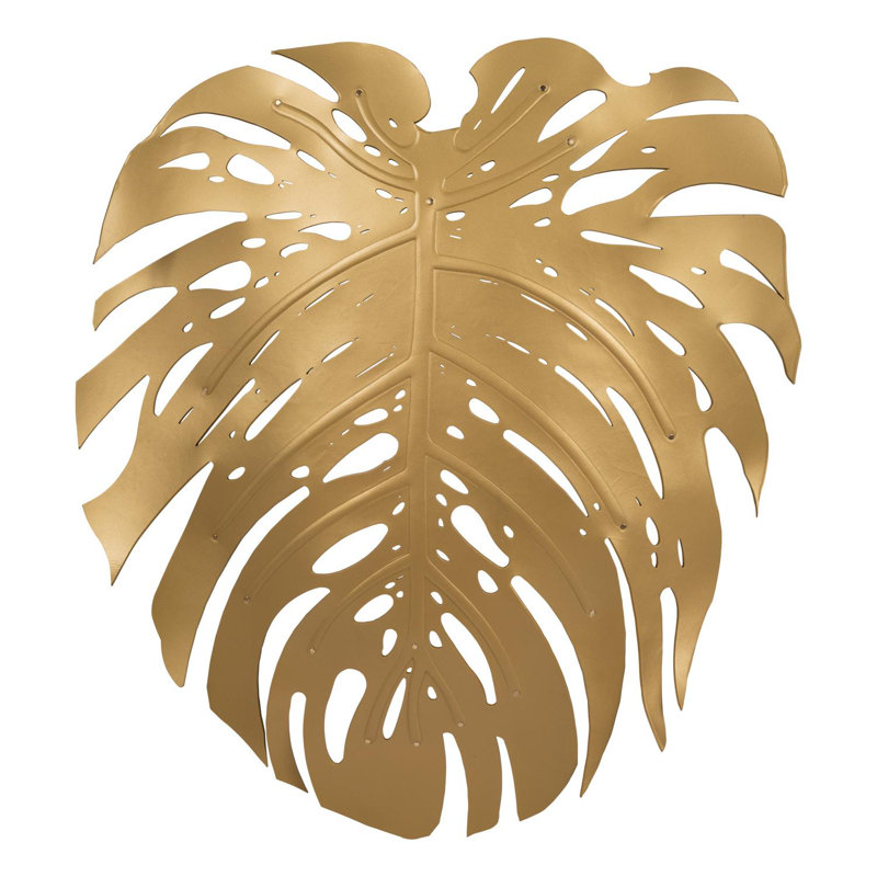 Xavier Clarisse Leather Wall Sconce, Gold