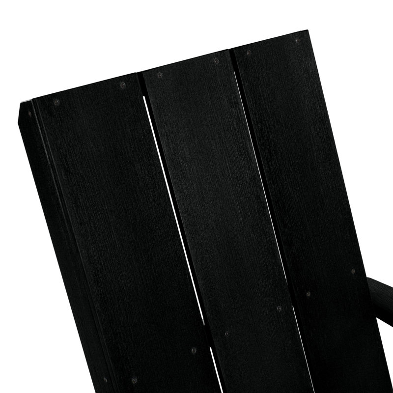Chaise Adirondack en plastique Byrnes, Noir