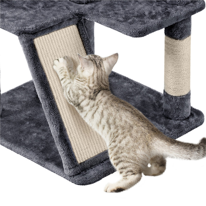 146cm H Cat Tree, Dark Gray