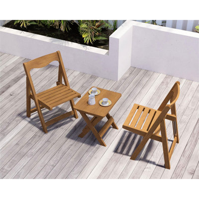 Ensemble bistro de patio avec 2 chaises et table rectangulaire Hips