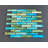 Iridescent 1" x 4" Brick Pattern Glass Mosaic Wall Tile-62885800