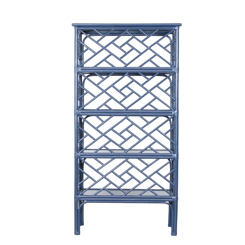Chippendale Bookcase, Navy Blue