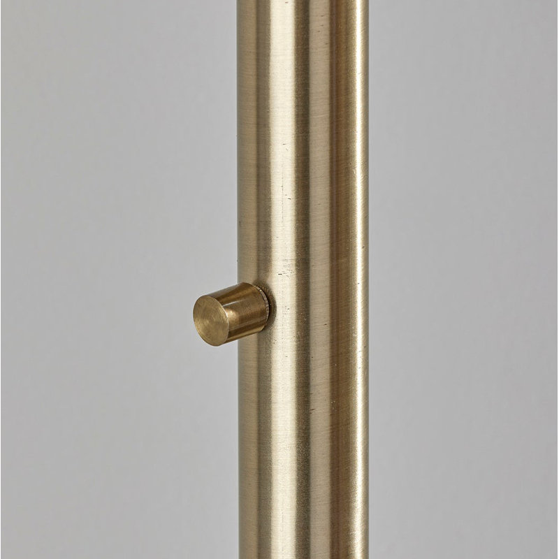 Finley 75.5'' Arched Floor Lamp, Antique Brass