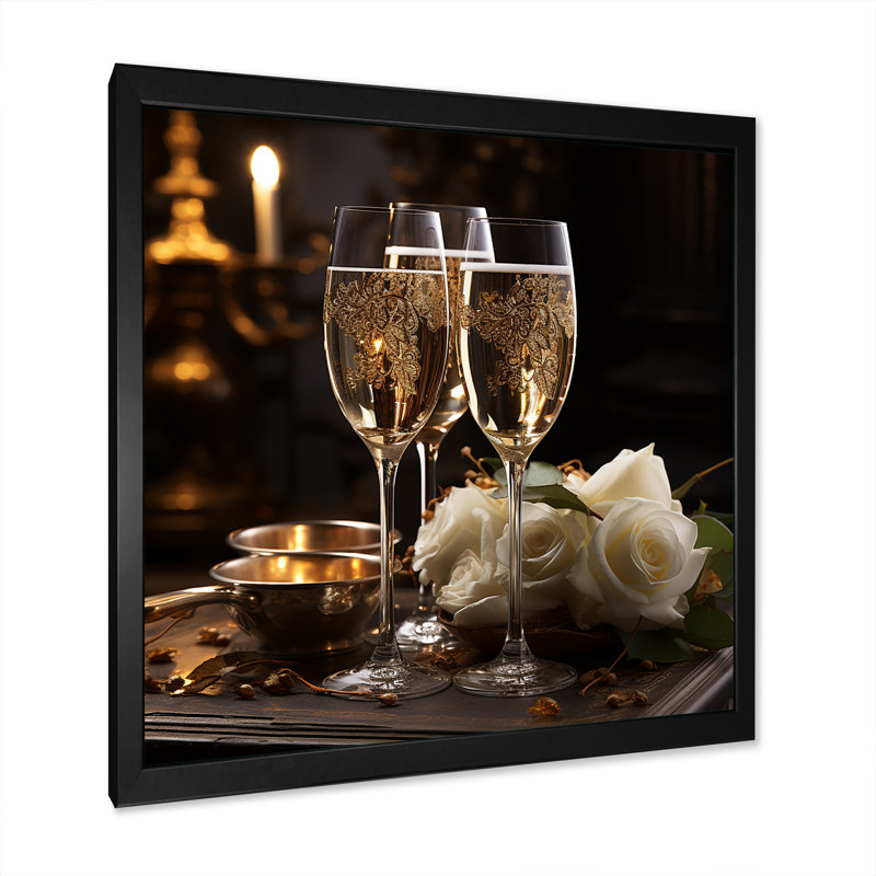 " Classic Elegance II ", 30" H x 30"W x 1"D, Black Single Picture Framed