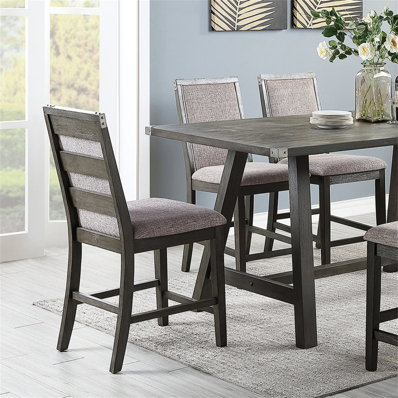 Ensemble de 2 chaises de comptoir rembourrées