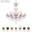 La Scala 24 Light 46in x 48in Chandelier in Antique Silver with Clear Radiance Crystals-444924992-444924995
