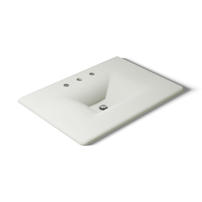 Iron Impressions 32" Single Bathroom Vanity Top, Dune, 8" Centers