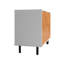 Armoire d'appoint Mid-Century à 2 portes avec tablettes Liam-805845442