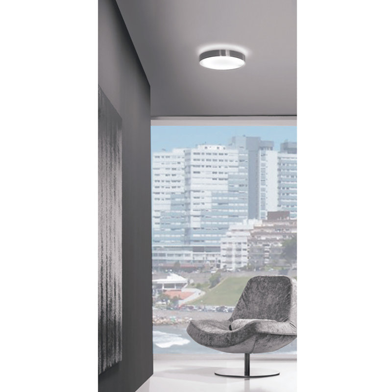 Inoxx 1 - Light Unique/Statement Circle Flush Mount, 3" H x 14.5" W x 14.5" D
