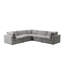 Canapé modulaire en lin 108 po Judith-61482831