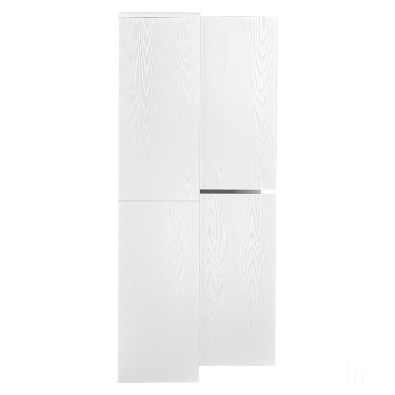Tall Farmhouse Kitchen Pantry Cabinet with 8 Door Shelves, Curved Design, 3 Adjustable Shelves, and Hidden Drawer for Versatile Storage