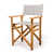 Black/White Striped/Natural Wood selected