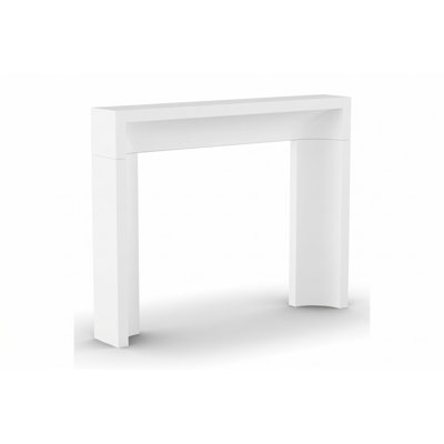 Beveled Curved Cast Stone Fireplace Surround