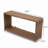 Windsor Rectangular Outdoor Side Table, 10.6" In. W 36.2" In. D