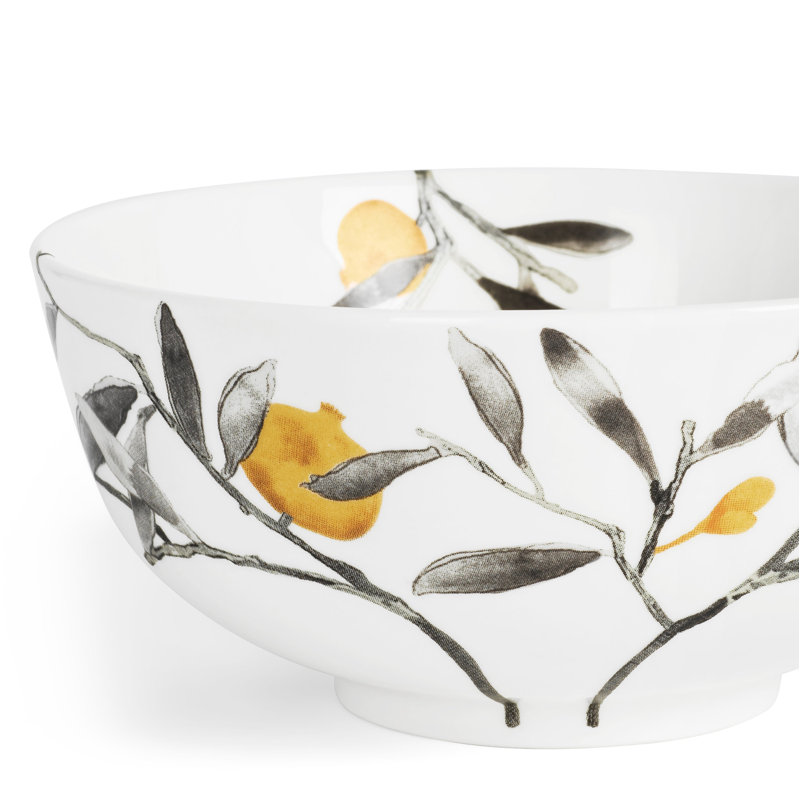 Pomegranate Handmade Porcelain Rice Bowl