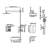 Modern 10" Rectangle Wall Mounted Pressure Balance Rainfall Shower System With Swivel Tub Spout And Handheld Shower-129108092