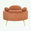 Fauteuils d'appoint en velours côtelé avec repose-pieds-911091808