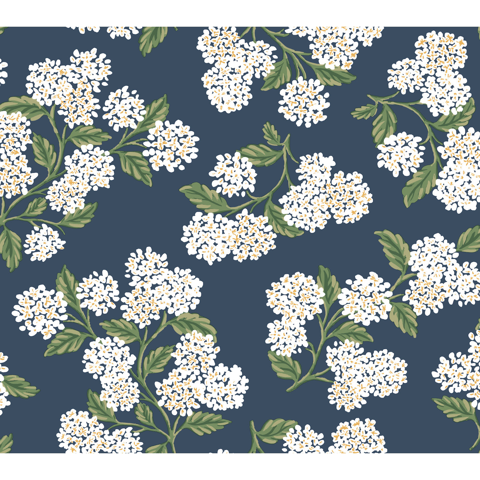 Hydrangea Self-Adhesive Roll, Navy
