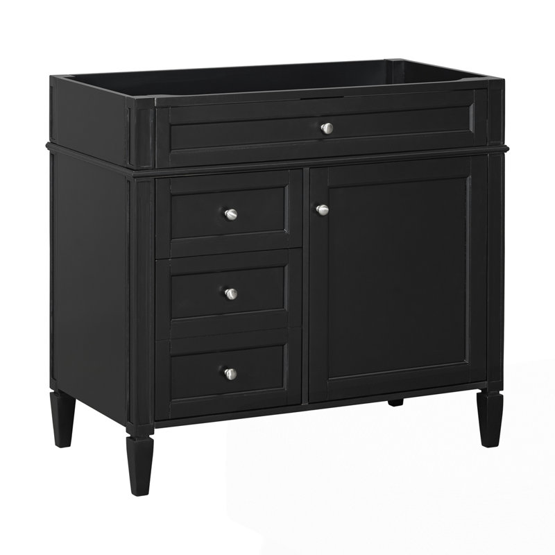 Meuble-lavabo 36 po sans lavabo supérieur, Black, 36"