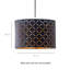 20cm H Linen Drum Lamp Shade ( Screw On )