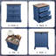 Table de chevet bleue avec station de charge Farmhouse-132895672-133335712