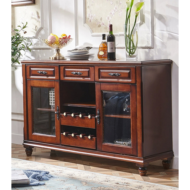 55.12" Brown Rectangular Solid Wood Wine Racks