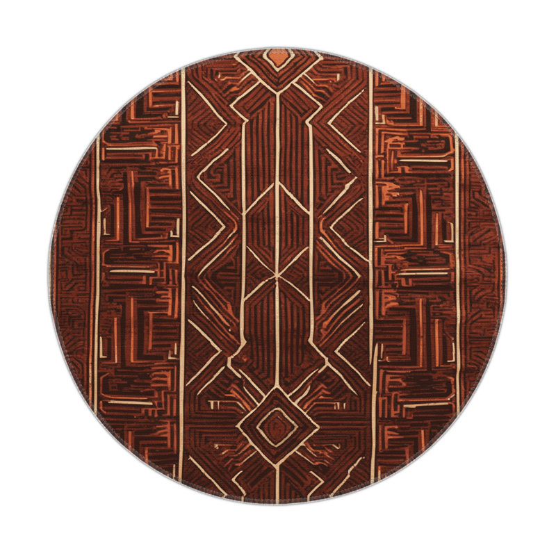 Tapis intérieur et extérieur ArtDeco, Rond 5 pi
