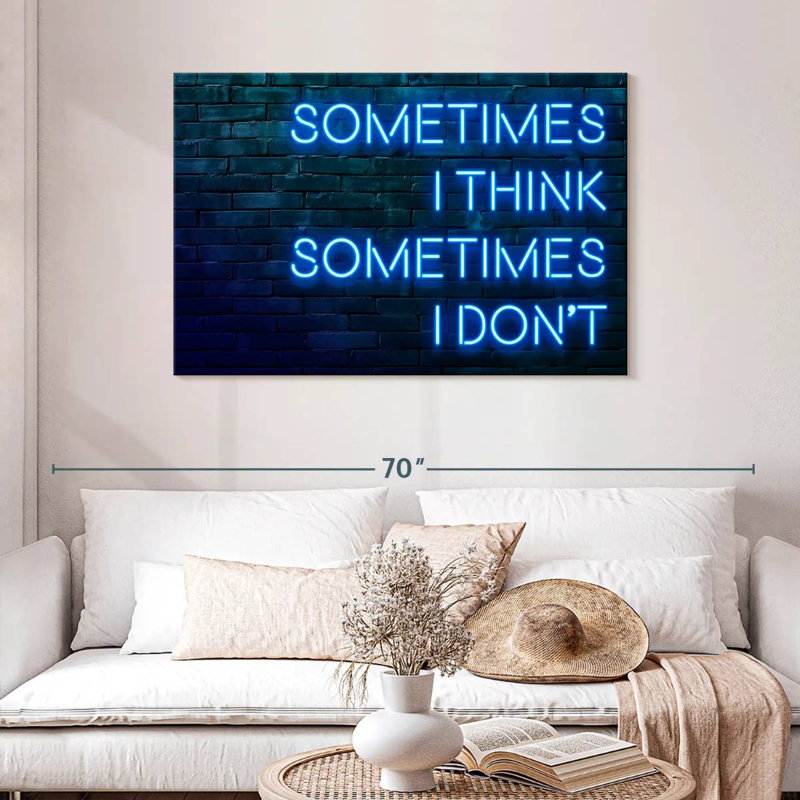 Tergel Sometimes I Think Sometimes I Don't, 30" H x 45" W