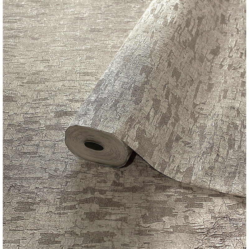 Papier peint embossé Cork, Gris