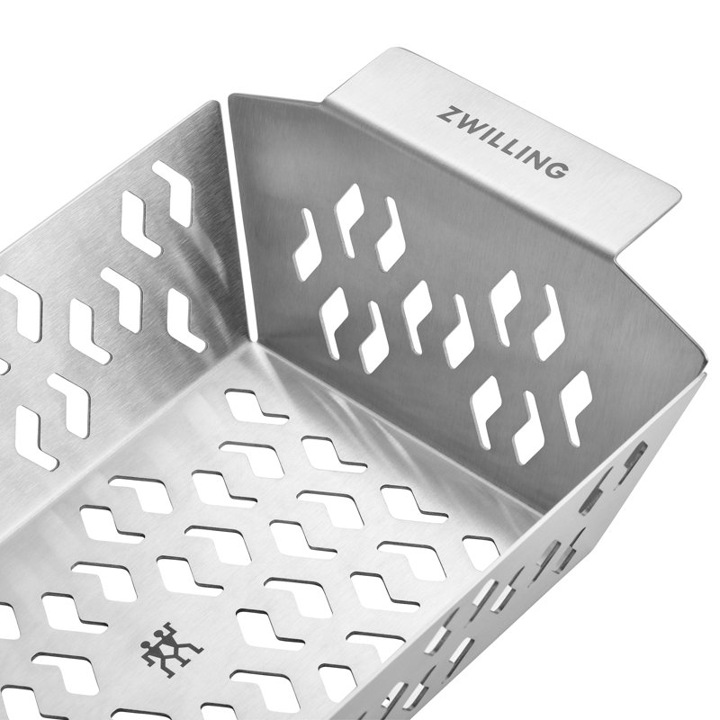BBQ+ Dishwasher Safe Stainless Steel Grill Basket, 2.56'' H x 10'' W x 5.75''