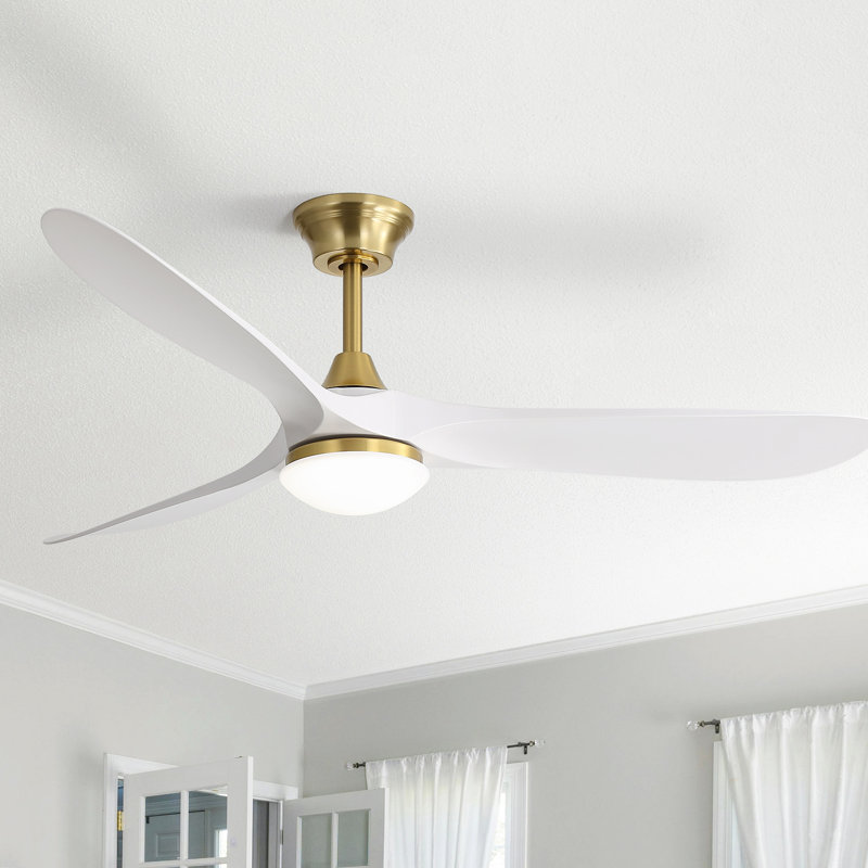  Ventilateur de plafond de style moderne à 3 pales de 60 po avec télécommande Nicola